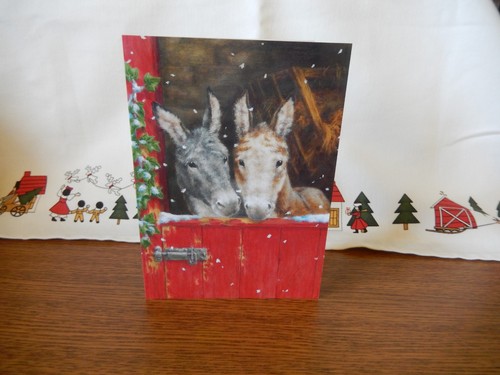 Two donkeys stable - in,