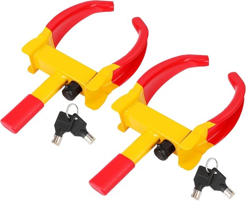 Heavy duty wheel clamp lock - 2x,