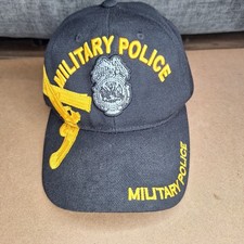 US Military Police Black Adjustable Baseball Hat Cap