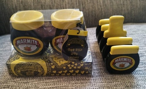 Marmite egg cups - marmite, cup