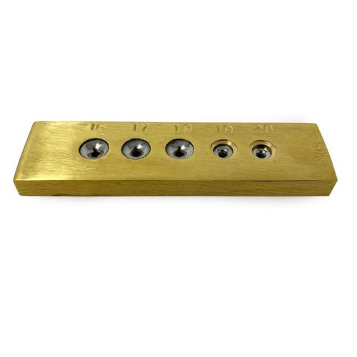 Jeweller brass draw plate - brass,