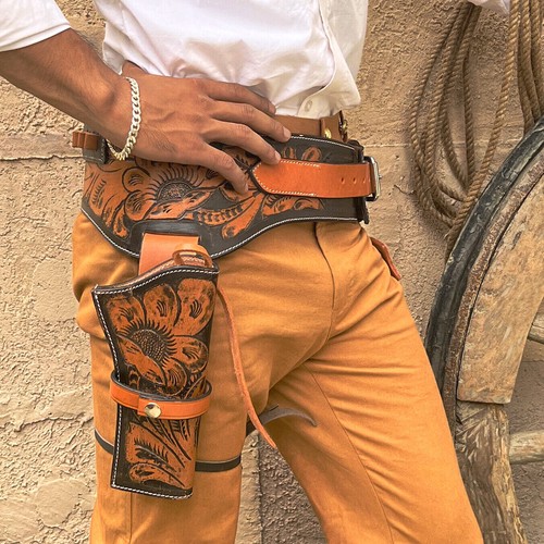 45cal leather tooled - leather,