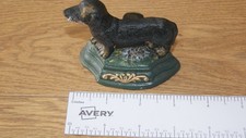 Small Cast Iron Dog Door Stop