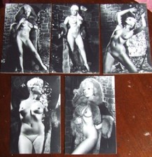 5 x photos of Pamela Green Printed by Pamela herself from Marks negatives Set 4