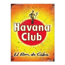 Metal Tin Sign Plaque Havana