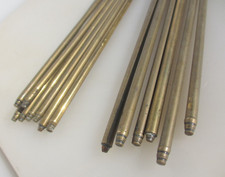 Slim Antique Brass Stair Rods Vintage Victorian French Pole Rail 39"L - £9each