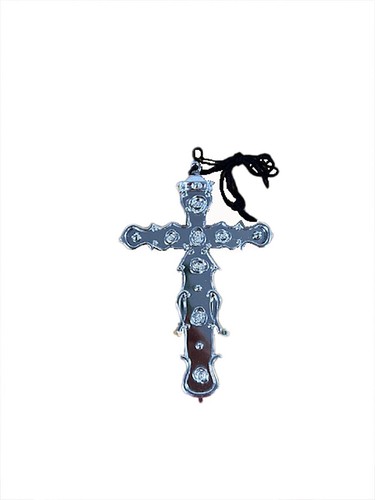 Fancy dress silver cross