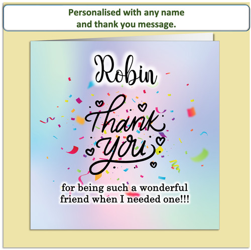 Personalised thank you - personalised,