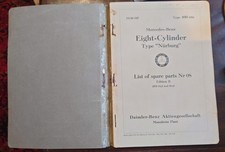 Mercedes Benz Type Nurburg spare parts Manual, May 1930 Edition B.