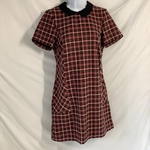 George womens red plaid - red, tartan