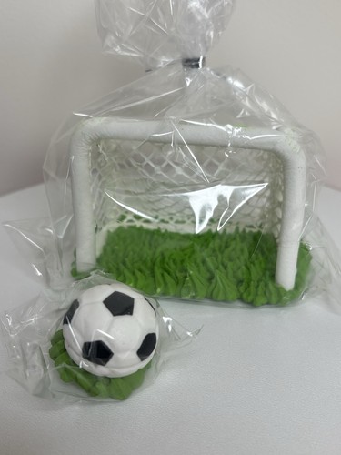 Edible football cake topper - cake,