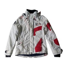 Quba And Co Sails X-10 Sailing Jacket Unisex Small Nautical Yachting Boat White