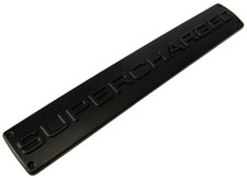 Matte Black SUPERCHARGED Badge for Range Rover Sport HST