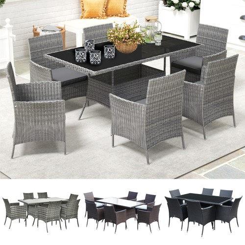 Seater rattan dining set - seater,