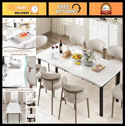 Rectangular marble dining - marble,