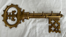 Brass key shaped key holder four keys  12 inches