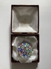 Whitefriars Caithness Millefiori Paperweight In Original Box Colourful 5.5cmD