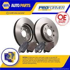 2x Vented Brake Discs and Pads