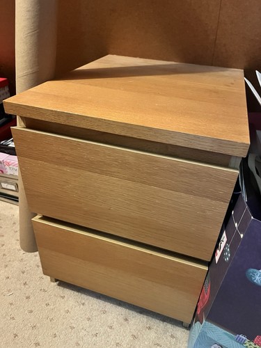 Ikea malm oak - oak, bedside