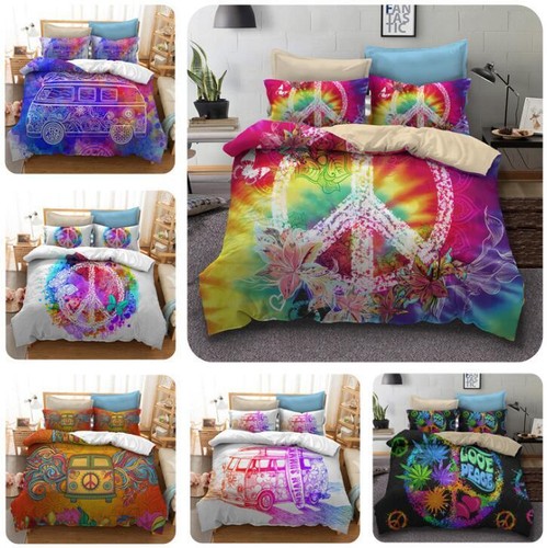 3pcs hippie follower quilt - hippie,