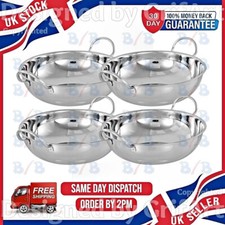 4 LARGE 17CM BALTI DISHES