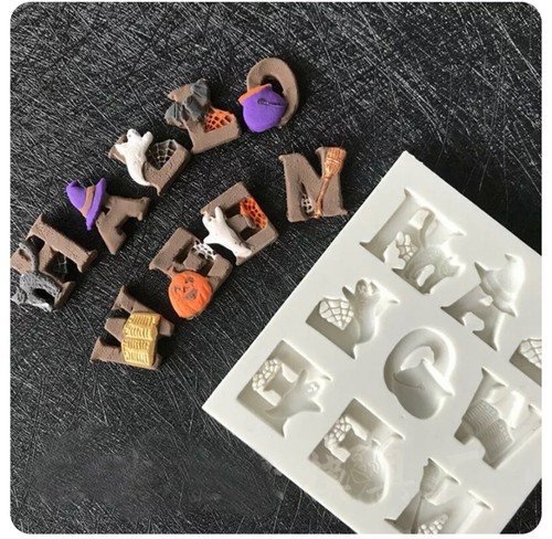 Halloween alphabet silicone - halloween,