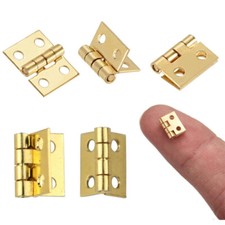 50 Mini Hinges Jewellery Box Tiny Trinket Miniature Furniture Cabinet Hinges Kit