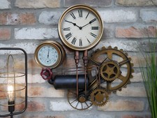 Large Industrial Pipe Clock