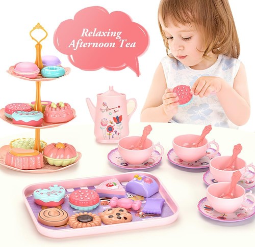 Pretend tea set play - pretend,