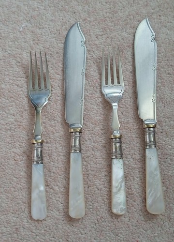 Antique silver plated - plated, forks