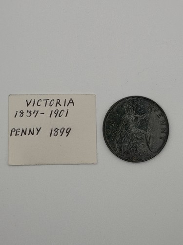 1899 queen victoria one penny - queen,