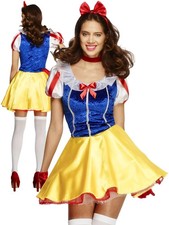 Fever Snow White Costume Adults Fairytale Fancy Dress Size Large Sexy Outfit