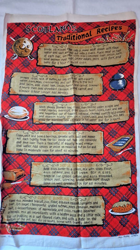 Vintage souvenir tea towel - vintage,