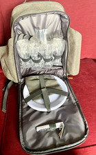 4 Person Picnic rucksack - Coast & Country by Tower Heritage - grey 