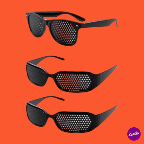 Pack pinhole glasses - 3-pack,