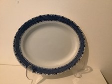 ANTIQUE BURLEIGH WARE “SANDON” PATTERN MEAT/SERVING PLATE EX CON 12x10”