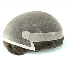 Mens Toupee Thin Skin Hair