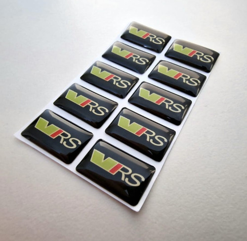 10x skoda vrs domed - vrs, badge