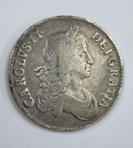 Rare 1671 silver - crown, king