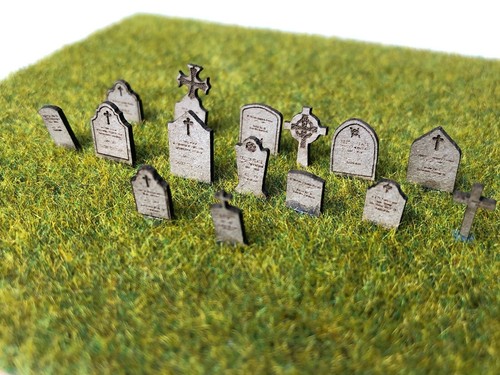 Laser cut gravestones for - cut,