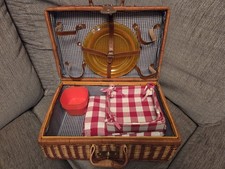 Wicker Picnic Basket Set