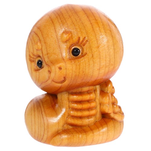 Realistic wooden snake - wooden,