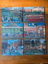 Castle Melamine 6 Edinburgh Placemats Art Paintings Jennifer Thomson Souvenir
