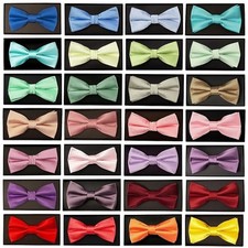 Hand Made Mens Satin Bow Tie