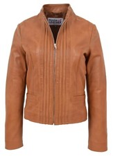 Womens Real Leather Biker