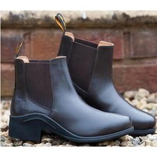Gallop Elegance Leather Jodhpur Boot Brown Adults