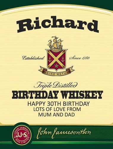 Personalised jameson whiskey - personalised,