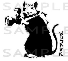 Banksy Camera Rat,Car Sticker
