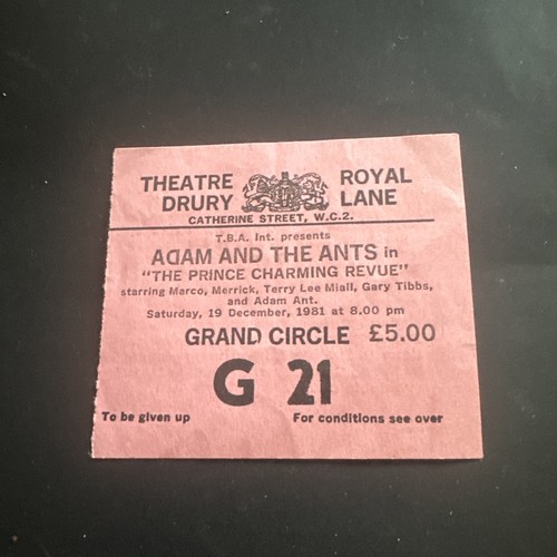 Adam and the - ants, concert