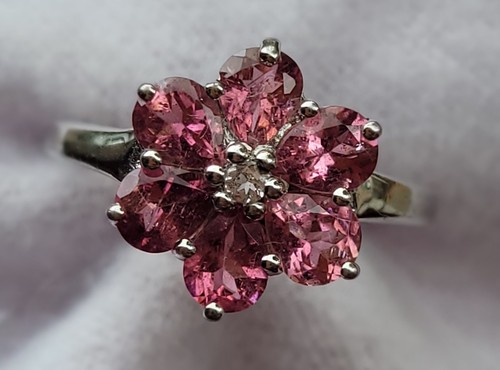 Pink tourmaline white topaz - tourmaline,